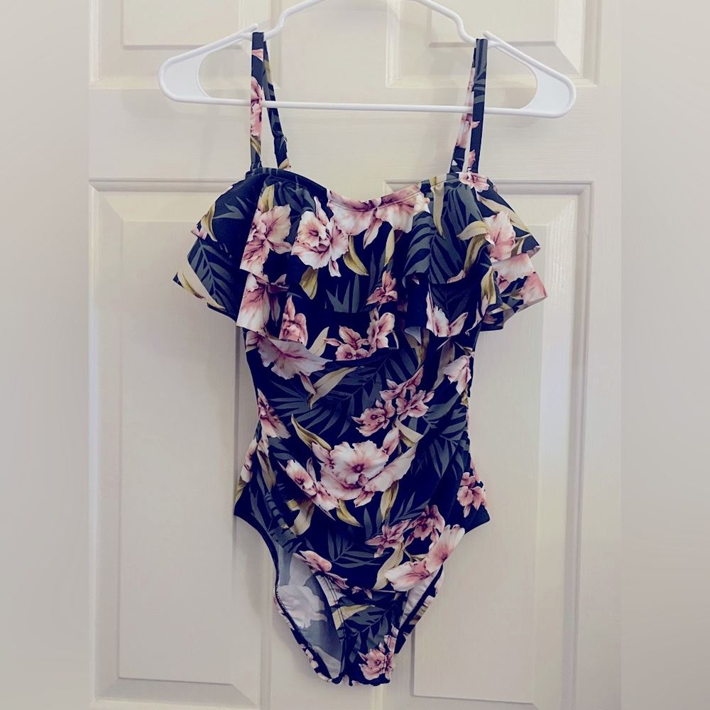 Kona Sol Tropical One Piece Swimsuit S